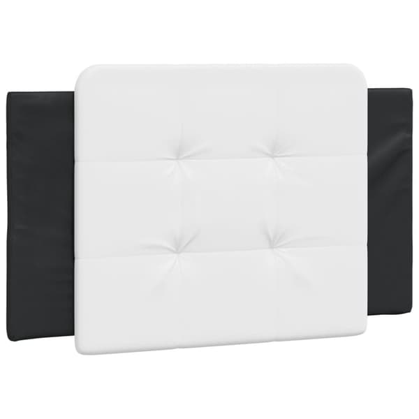 vidaXL gavlpude 80 cm kunstlæder hvid og sort