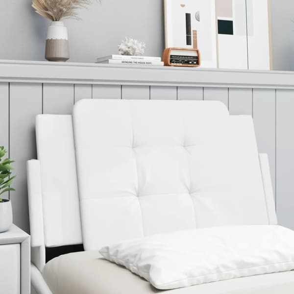 vidaXL gavlpude 80 cm kunstlæder hvid