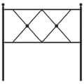 Miniatyrbillede 3 af 6: vidaXL sengegavl 90 cm metal sort