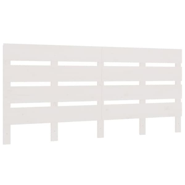 vidaXL Sängynpääty valkoinen 135x3x80 cm täysi mänty -  Sängynpäädyt