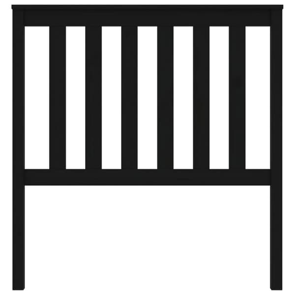 vidaXL Sängynpääty musta 96x6x101 cm täysi mänty -  Sängynpäädyt