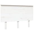 Pikkukuva 3 / 7: vidaXL Sängynpääty valkoinen 124x6x82,5 cm täysi mänty -  Sängynpäädyt