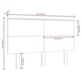 Pikkukuva 7 / 7: vidaXL Sängynpääty valkoinen 124x6x82,5 cm täysi mänty -  Sängynpäädyt