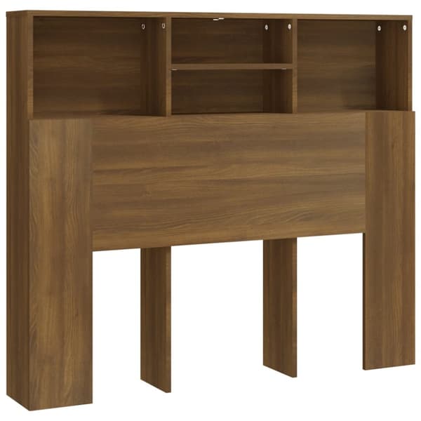 vidaXL Sängynpääty säilytystilalla ruskea tammi 120x19x103,5 cm -  Sängynpäädyt