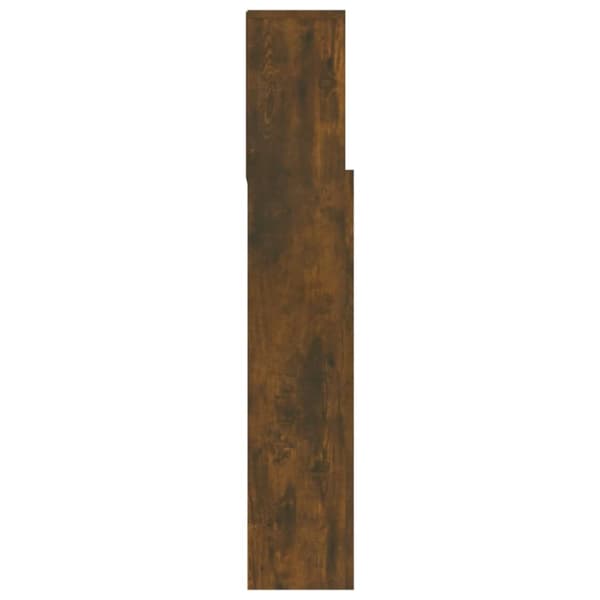 vidaXL Sängynpääty säilytystilalla savutammi 180x19x103,5 cm - Sängynpäädyt