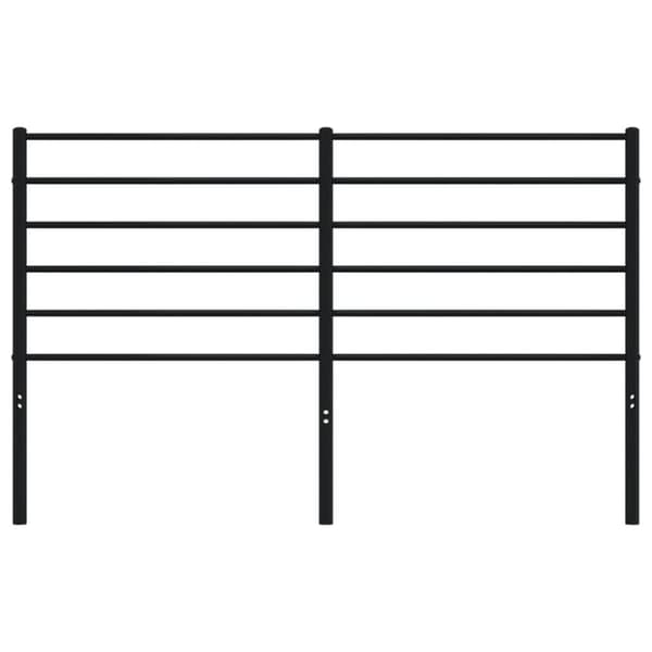 vidaXL Metallinen sängynpääty musta 160 cm - Sängynpäädyt