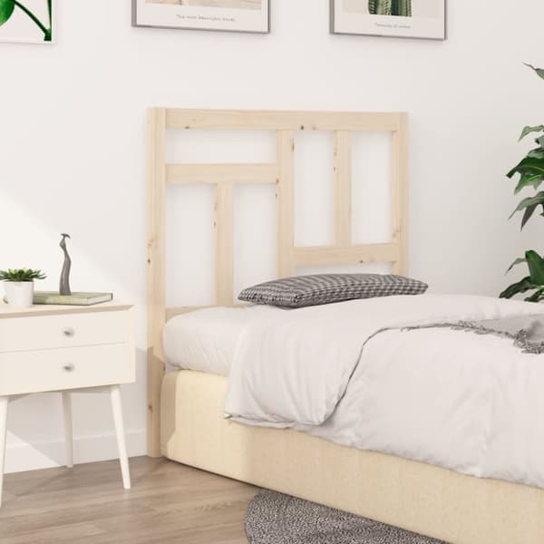 vidaXL Sängynpääty 95,5x4x100 cm täysi mänty - Sängynpäädyt