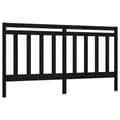 Pikkukuva 3 / 7: vidaXL Sängynpääty musta 206x4x100 cm täysi mänty -  Sängynpäädyt