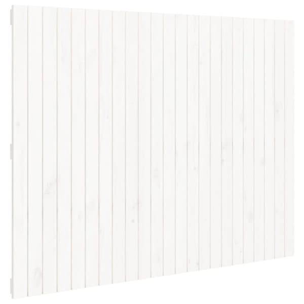 vidaXL Sängynpääty seinälle valkoinen 146,5x3x110 cm täysi mänty - Sängynpäädyt