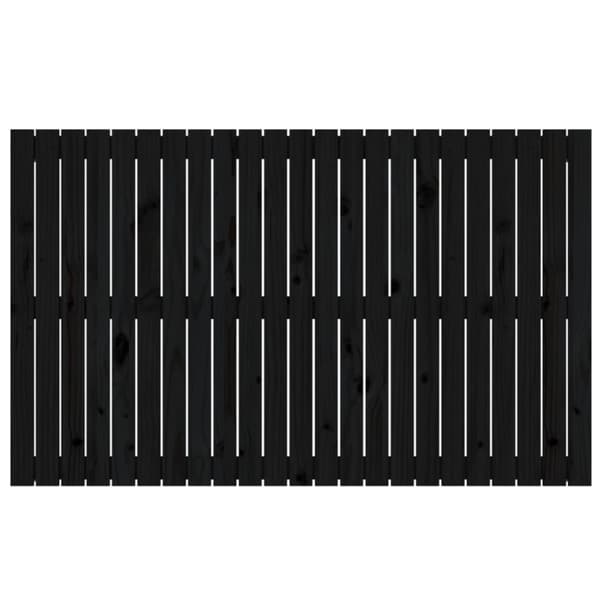 vidaXL Sängynpääty seinälle musta 147x3x90 cm täysi mänty - Sängynpäädyt