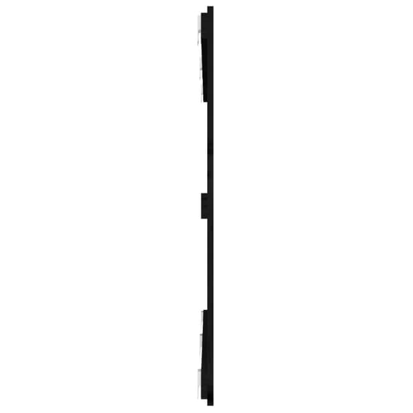 vidaXL Sängynpääty seinälle musta 147x3x90 cm täysi mänty - Sängynpäädyt