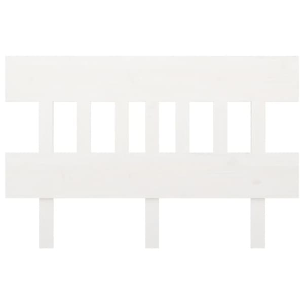 vidaXL Sängynpääty valkoinen 143,5x3x81 cm täysi mänty -  Sängynpäädyt