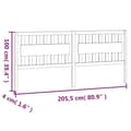 Pikkukuva 7 / 7: vidaXL Sängynpääty 205,5x4x100 cm täysi mänty -  Sängynpäädyt