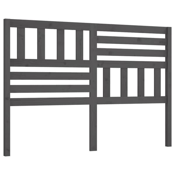 vidaXL Sängynpääty harmaa 146x4x100 cm täysi mänty -  Sängynpäädyt