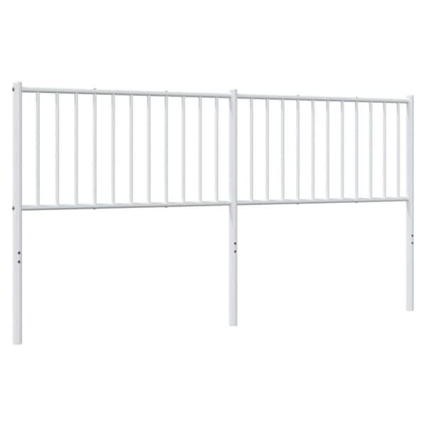 vidaXL Metallinen sängynpääty valkoinen 180 cm - Sängynpäädyt