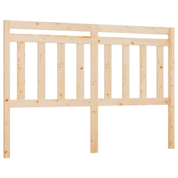 vidaXL sengegærde 146x4x100 cm massivt fyrretræ - Hovedgærder og fodgærder