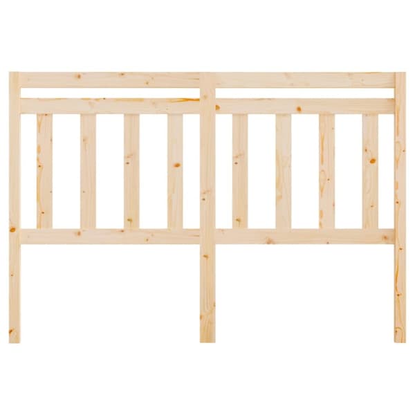 vidaXL sengegærde 146x4x100 cm massivt fyrretræ - Hovedgærder og fodgærder