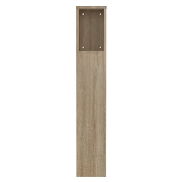 vidaXL Sängynpääty säilytystilalla Sonoma-tammi 100x18,5x104,5 cm - Sängynpäädyt