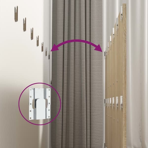 vidaXL sengegærde 240x1,5x80 cm konstrueret træ sonoma-eg - Hovedgærder og fodgærder