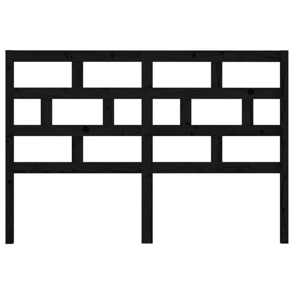 vidaXL Sängynpääty musta 166x4x100 cm täysi mänty - Sängynpäädyt