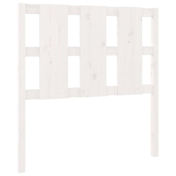 vidaXL Sängynpääty valkoinen 95,5x4x100 cm täysi mänty - Sängynpäädyt