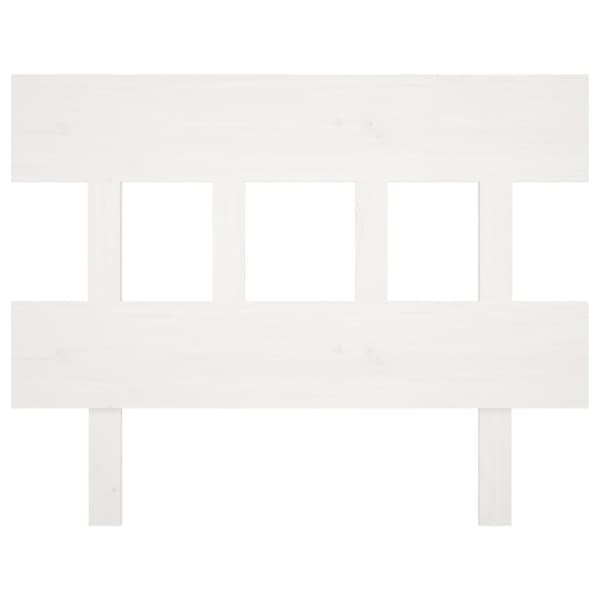 vidaXL Sängynpääty valkoinen 93,5x3x81 cm täysi mänty - Sängynpäädyt