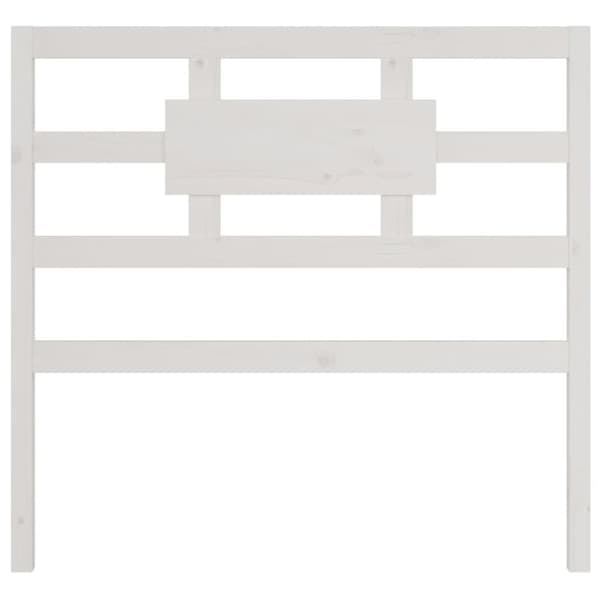vidaXL Sänggavel vit 95,5x4x100 cm massiv furu -  Sänggavlar
