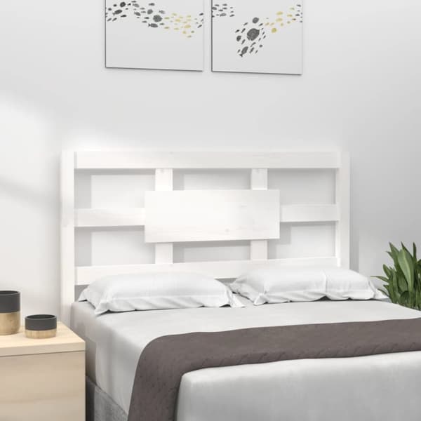 vidaXL Sänggavel vit 95,5x4x100 cm massiv furu -  Sänggavlar