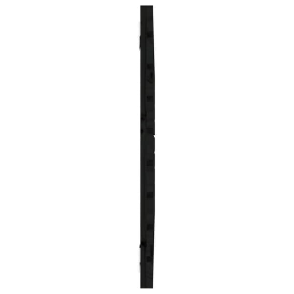 vidaXL sengegavl 96x3x63 cm massivt fyrretræ sort - Hovedgærder og fodgærder