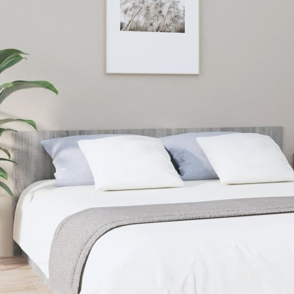 vidaXL Sängynpääty harmaa Sonoma 200x1,5x80 cm tekninen puu -  Sängynpäädyt
