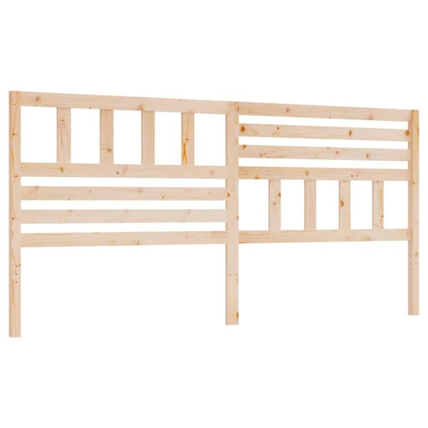 vidaXL sengegærde 206x4x100 cm massivt fyrretræ -  Hovedgærder og fodgærder
