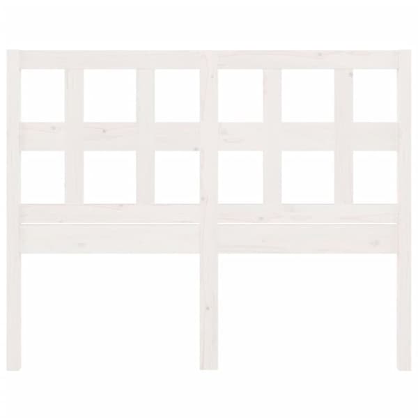 vidaXL Sängynpääty valkoinen 205,5x4x100 cm täysi mänty - Sängynpäädyt