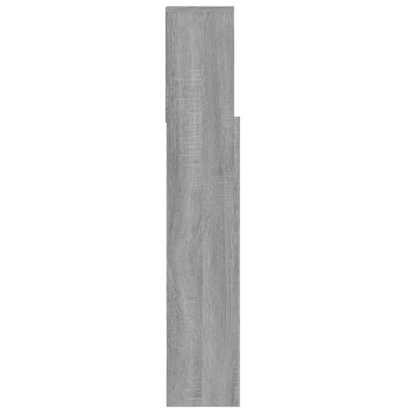 vidaXL Sängynpääty säilytystilalla harmaa Sonoma 100x19x103,5 cm - Sängynpäädyt