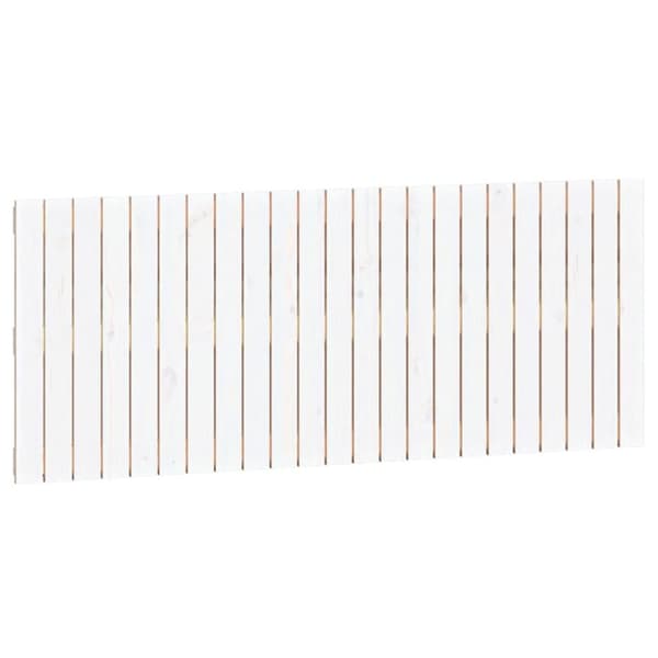 vidaXL Sängynpääty seinälle valkoinen 147x3x60 cm täysi mänty - Sängynpäädyt