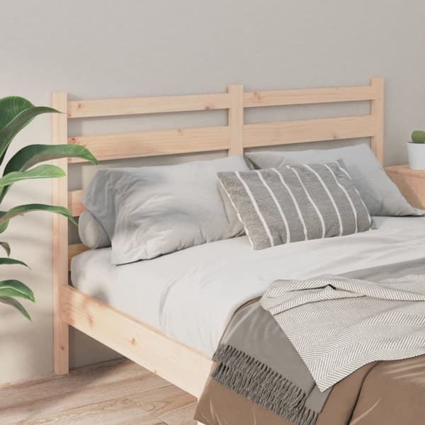 vidaXL Sängynpääty 126x4x100 cm täysi mänty - Sängynpäädyt
