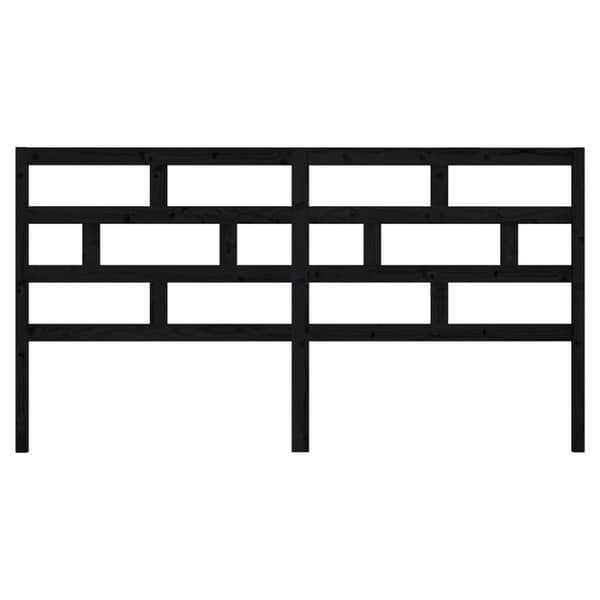 vidaXL Sängynpääty musta 186x4x100 cm täysi mänty -  Sängynpäädyt