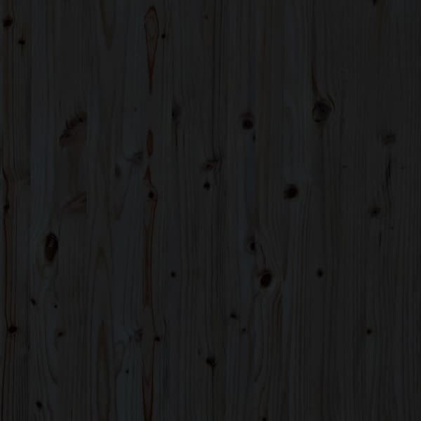 vidaXL Sängynpääty seinälle musta 146x3x91,5 cm täysi mänty - Sängynpäädyt