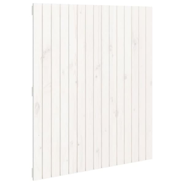 vidaXL Sängynpääty seinälle valkoinen 95,5x3x110 cm täysi mänty -  Sängynpäädyt