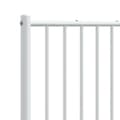 Pikkukuva 7 / 8: vidaXL Metallinen sängynpääty valkoinen 200 cm -  Sängynpäädyt
