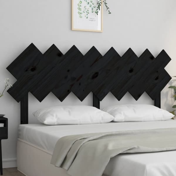 vidaXL Sängynpääty musta 159,5x3x80,5 cm täysi mänty -  Sängynpäädyt