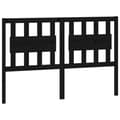 Pikkukuva 3 / 7: vidaXL Sängynpääty musta 145,5x4x100 cm täysi mänty -  Sängynpäädyt
