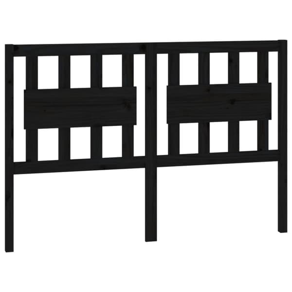 vidaXL Sängynpääty musta 145,5x4x100 cm täysi mänty -  Sängynpäädyt