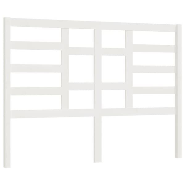 vidaXL Sängynpääty valkoinen 146x4x104 cm täysi mänty - Sängynpäädyt
