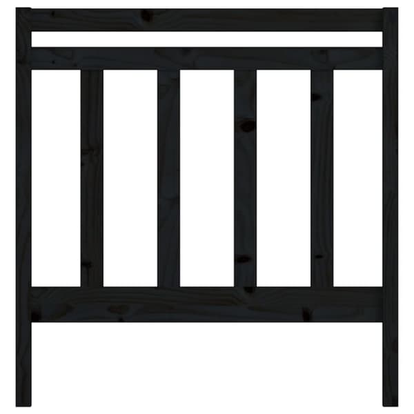vidaXL Sängynpääty musta 96x4x100 cm täysi mänty - Sängynpäädyt