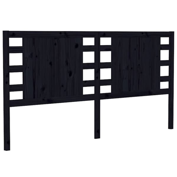 vidaXL Sängynpääty musta 146x4x100 cm täysi mänty -  Sängynpäädyt