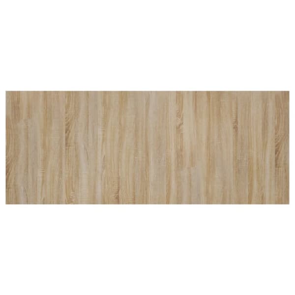 vidaXL sengegærde 200x1,5x80 cm konstrueret træ sonoma-eg - Hovedgærder og fodgærder