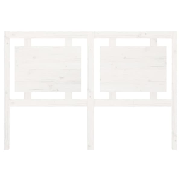vidaXL Sängynpääty valkoinen 145,5x4x100 cm täysi mänty - Sängynpäädyt