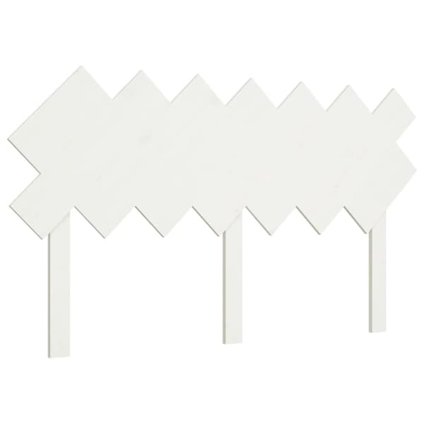 vidaXL Sängynpääty valkoinen 141x3x80,5 cm täysi mänty -  Sängynpäädyt