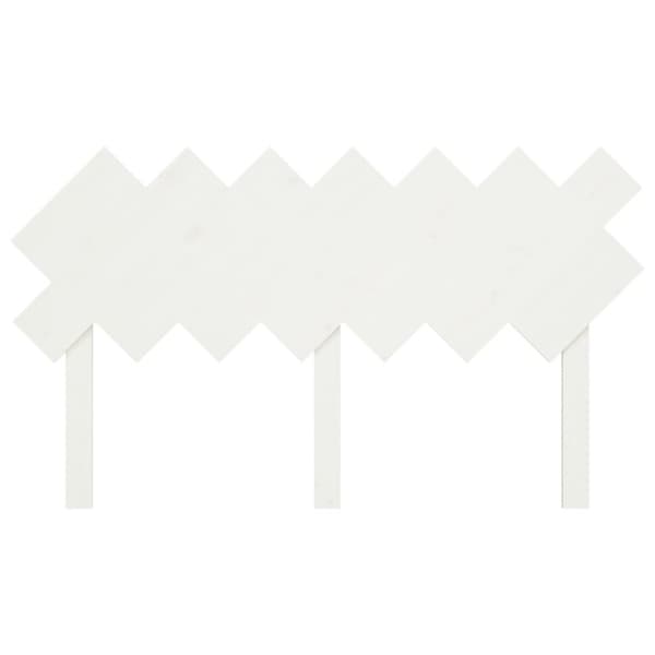 vidaXL Sängynpääty valkoinen 141x3x80,5 cm täysi mänty - Sängynpäädyt