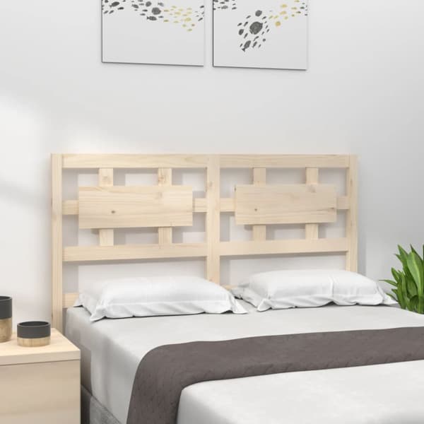vidaXL Sängynpääty 125,5x4x100 cm täysi mänty - Sängynpäädyt